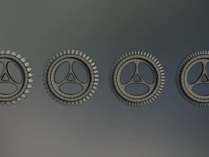 industrial gear set 06 3D Model