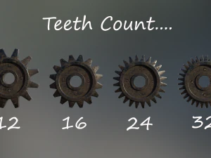 industrial gear set 07 3D Model