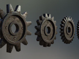 industrial gear set 07 3D Model