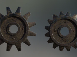 industrial gear set 07 3D Model