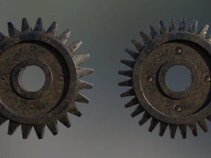 industrial gear set 07 3D Model
