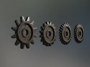 industrial gear set 07 3D Model