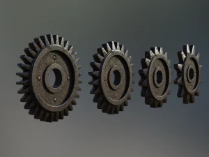 industrial gear set 07 3D Model