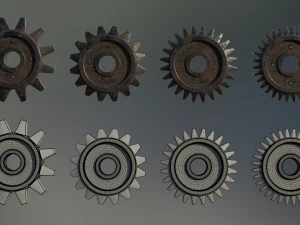 industrial gear set 07 3D Model
