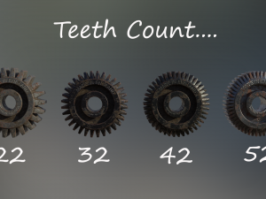 industrial gear set 08 3D 模型