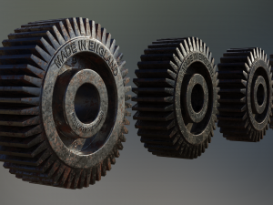 industrial gear set 08 3D 模型