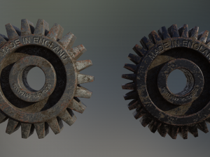 industrial gear set 08 3D 模型