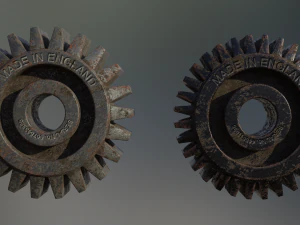 industrial gear set 08 3D Model