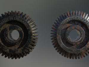 industrial gear set 08 3D 模型
