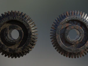 industrial gear set 08 3D Model
