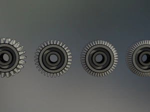 industrial gear set 08 3D Model