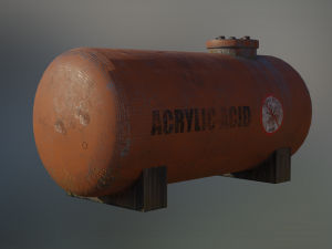 industrial acrylic acid bulk storage tank 3D Model