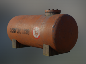 industrial acrylic acid bulk storage tank 3D Model