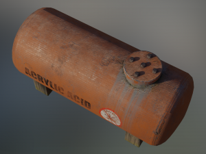 industrial acrylic acid bulk storage tank 3D Model
