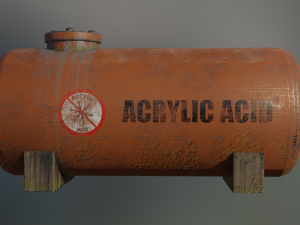 industrial acrylic acid bulk storage tank 3D Model