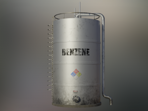 industrial benzene storage tank Model 3D