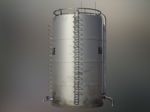 industrial benzene storage tank Model 3D