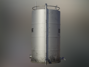 industrial benzene storage tank Model 3D
