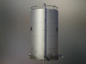 industrial benzene storage tank 3D Model