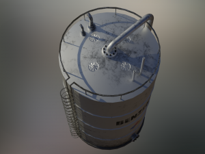 industrial benzene storage tank Model 3D