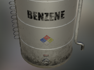 industrial benzene storage tank Model 3D
