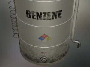 industrial benzene storage tank 3D Model