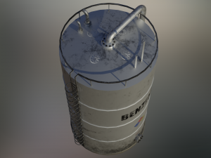 industrial benzene storage tank Model 3D