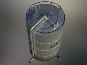 industrial benzene storage tank Model 3D
