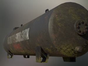 industrial bitumen emulsion storage tank Modello 3D