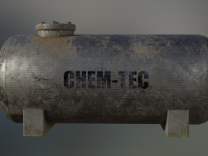 industrial corrosive materials storage tank Modelo 3D
