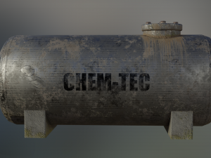 industrial corrosive materials storage tank Modelo 3D