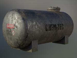 industrial corrosive materials storage tank Modelo 3D