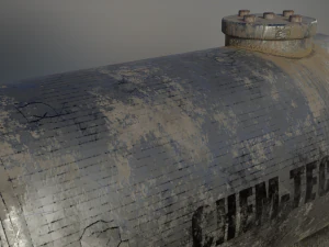 industrial corrosive materials storage tank 3D Model