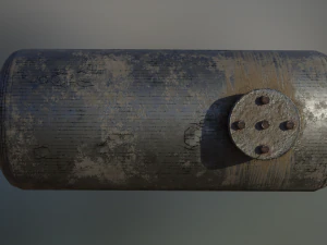 industrial corrosive materials storage tank 3D Model
