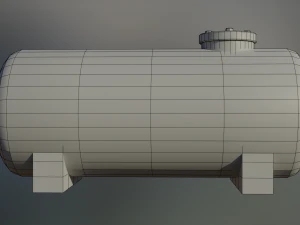 industrial corrosive materials storage tank 3D Model