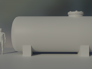 industrial corrosive materials storage tank Modelo 3D