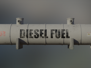 industrial diesel storage tank 3D Модель