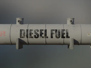 industrial diesel storage tank 3D Model