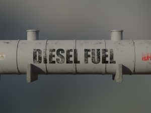industrial diesel storage tank 3D Модель