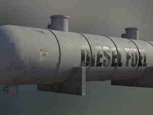 industrial diesel storage tank 3D Model