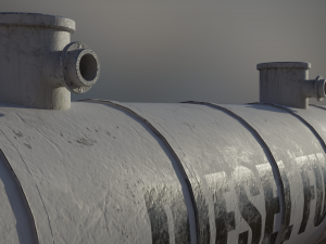 industrial diesel storage tank 3D Модель
