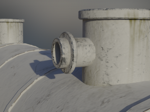 industrial diesel storage tank 3D Модель