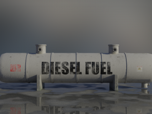 industrial diesel storage tank 3D Модель