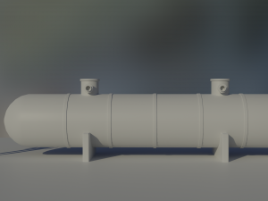 industrial diesel storage tank 3D Модель