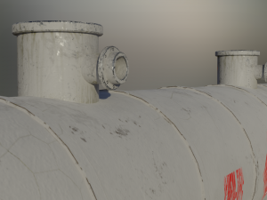 industrial flammable gas storage tank 3D Модель
