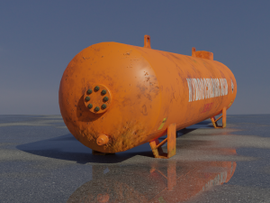 industrial hydrochloric acid storage tank 3D 模型