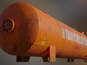 industrial hydrochloric acid storage tank 3D 模型