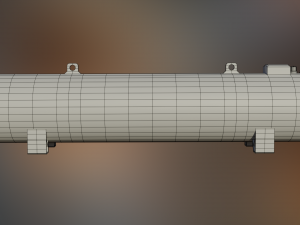 industrial hydrochloric acid storage tank 3D 模型