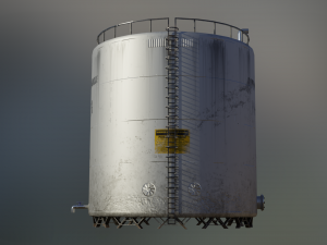 industrial large ammonium hydroxide storage tank Modèle 3D