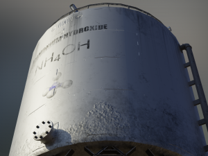 industrial large ammonium hydroxide storage tank Modèle 3D